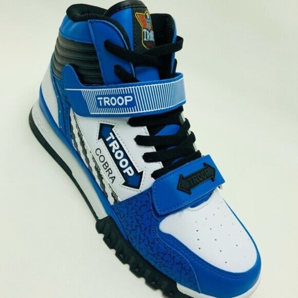 Men's Troop Cobra Blue | White | Black High-Top Sneakers NWT